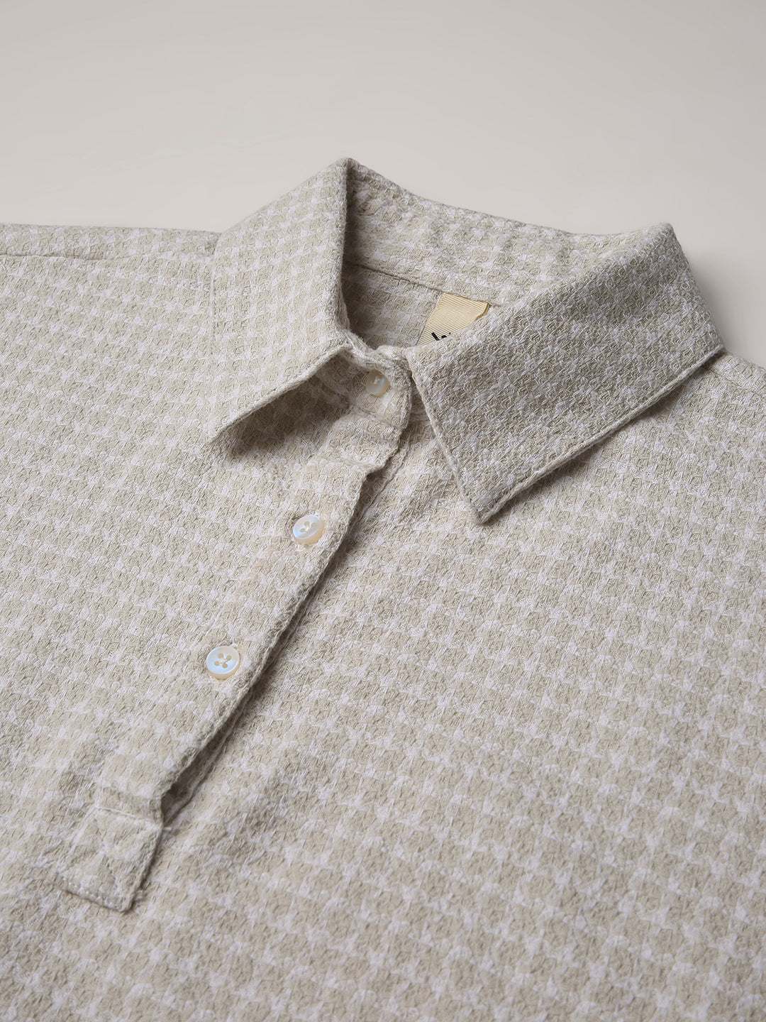 FAWN TEXTURED CROPPED POLO