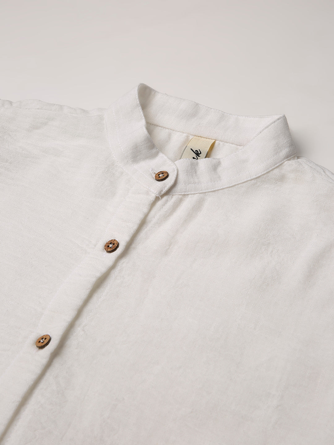 WHITE BUTTON-DOWN SHIRT DRESS