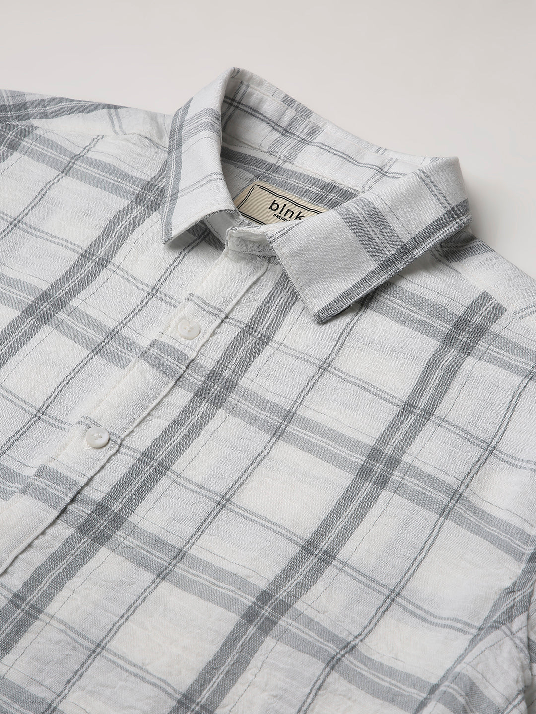 GRAY Casual CHECK Shirt