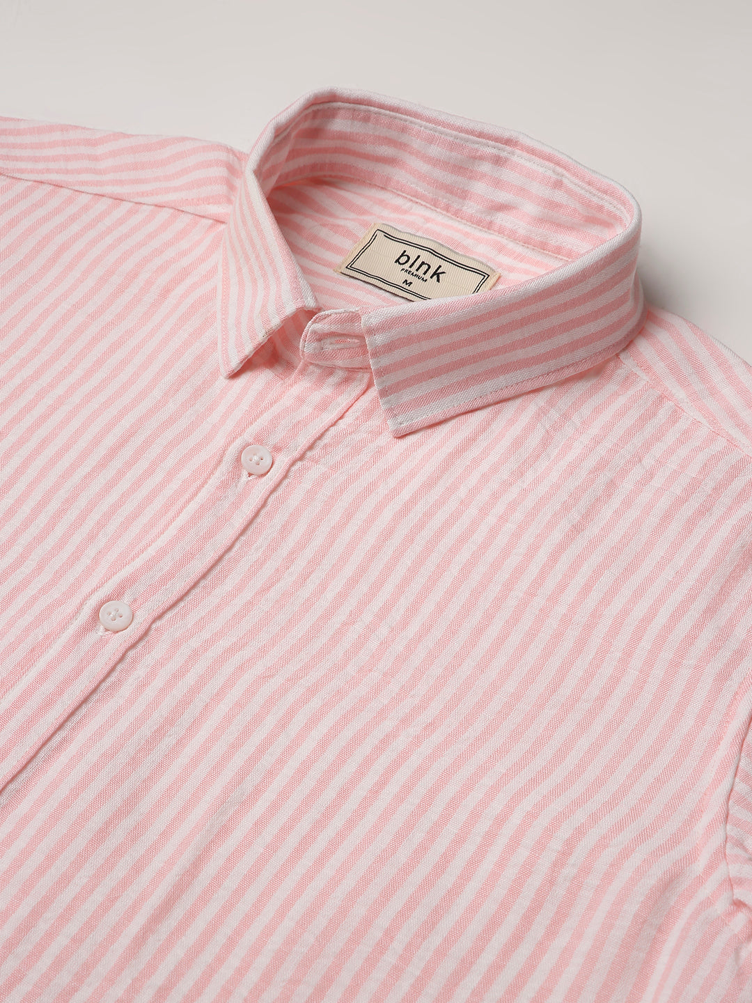 PINK Vertical Striped Casual Shirt
