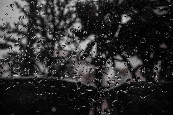 Abstract black and white water droplet background